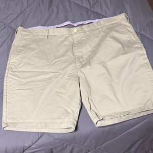 Joseph Abboud Light Tan Men's Flat Front Shorts